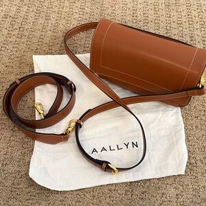 AAllyn Ingrid Brown Leather Crossbody Bag